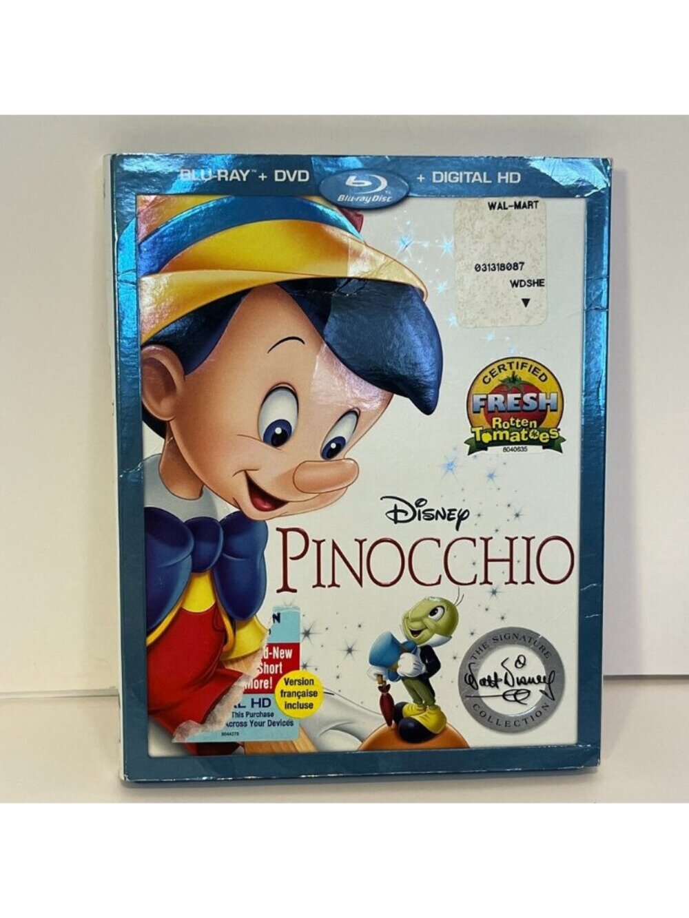 5/$25 Disney Pinocchio Signature Collection Blu Ray & DVD 2 Disc Combo Movie